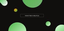 A website banner with green circular designs, illustrating a modern content marketing strategy