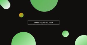 A website banner with green circular designs, illustrating a modern content marketing strategy