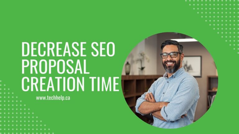 how to save time on SEO proposals