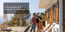 How to start an Airbnb business without owning property: A couple arriving at a rental property, illustrating the potential to generate significant revenue with Airbnb.