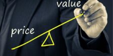 Pricing Pyramid: Price Smarter, Sell Better Hand drawing a balance scale with "Price" and "Value" on either side.