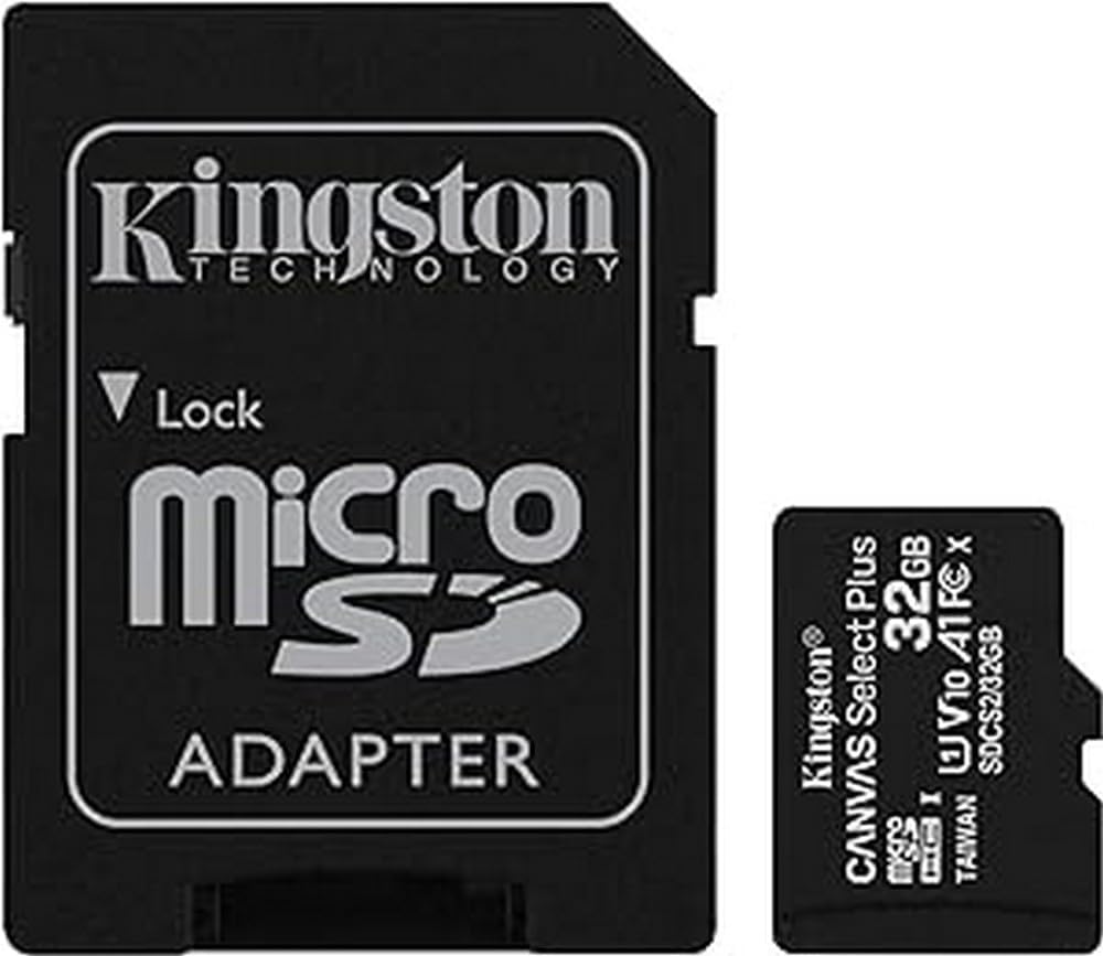 Kingston Canvas Select Plus 32GB microSD card with SD adapter