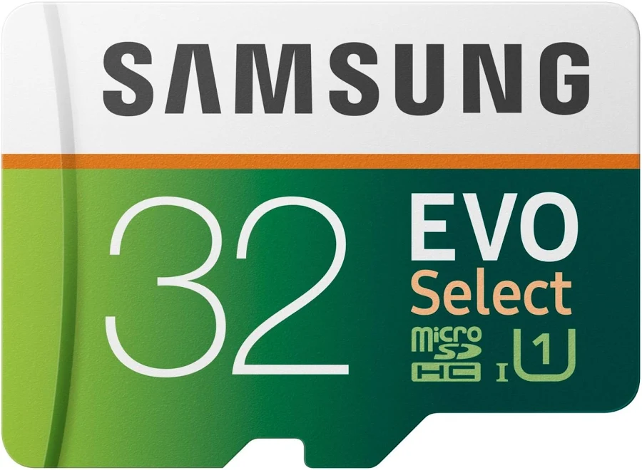 Samsung EVO Select 32GB microSD card with SD adapter