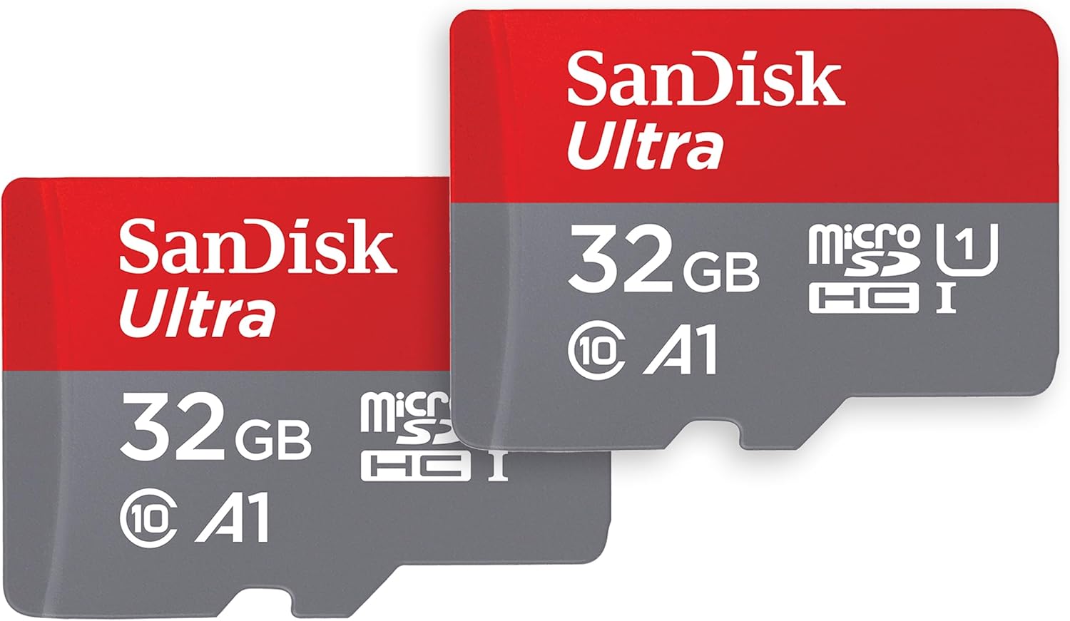 SanDisk Ultra 32GB microSD card with SD adapter