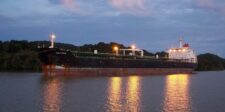 A $5.3 million Panama Canal slot is already hitting import costs Cargo ship traveling through the Panama Canal at dusk