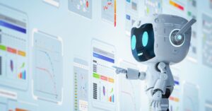 AI assistant interface reviewing online shopping and ecommerce data.