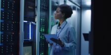 New EU labels will show how data centres use power and water Data centre technician monitoring server infrastructure with a tablet.