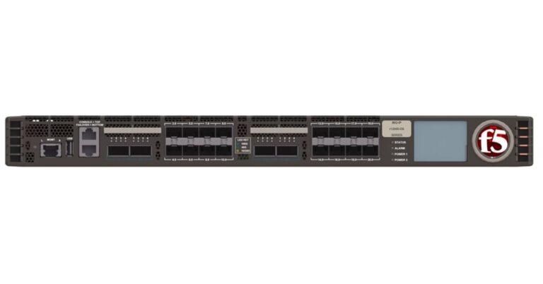 F5 BIG-IP rSeries network appliance shown against a white background.