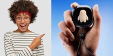 Meta’s AI hardware bet still has one unanswered question Meta Muse Charm pocket AI device shown in a hand beside a person pointing toward it.