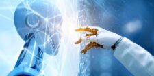 OpenAI’s agent probe widens from Hugging Face to government sites Humanoid robot reaching toward a glowing digital network interface representing AI agent activity.