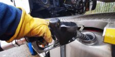 U.S. diesel eases below $6.50 ahead of FedEx surcharge increases Diesel fuel nozzle filling a commercial truck’s fuel tank.