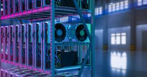 GPU server hardware in a data-centre environment, illustrating Amazon’s reported plan to finance Nvidia AI compute through outside investors.