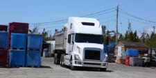 Freight truck at a commercial loading yard, illustrating Canada’s August 2026 merchandise trade surplus and cross-border goods movement.