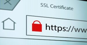 Browser address bar showing an SSL certificate and HTTPS padlock, illustrating shorter Let’s Encrypt TLS certificate lifetimes.