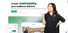 MailerLite homepage showing its email marketing platform and campaign tools, used to illustrate a MailerLite review.