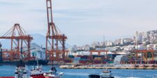 Port unions widen October 30 action across Europe and the Mediterranean Cranes, stacked shipping containers and tugboats at the port of Piraeus.