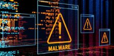 Rank Math PRO malware incident: updating alone may not secure affected WordPress sites Warning triangle labeled MALWARE on a computer screen surrounded by streams of code